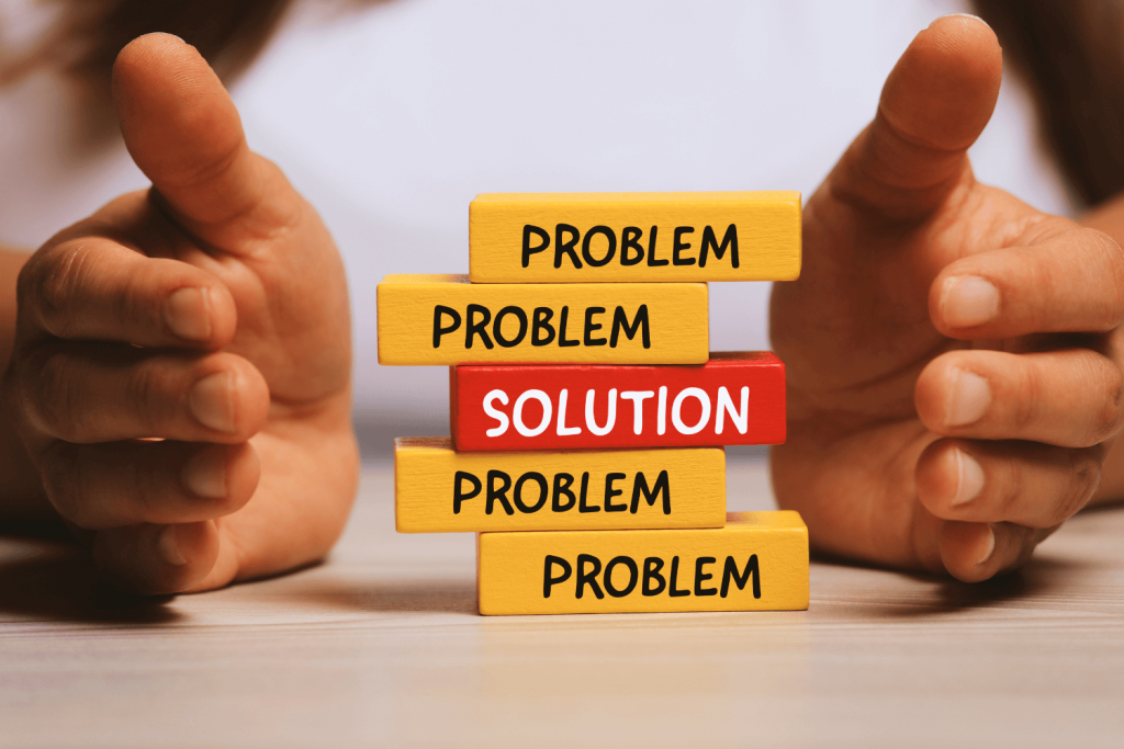 resolving problems from clients and customers