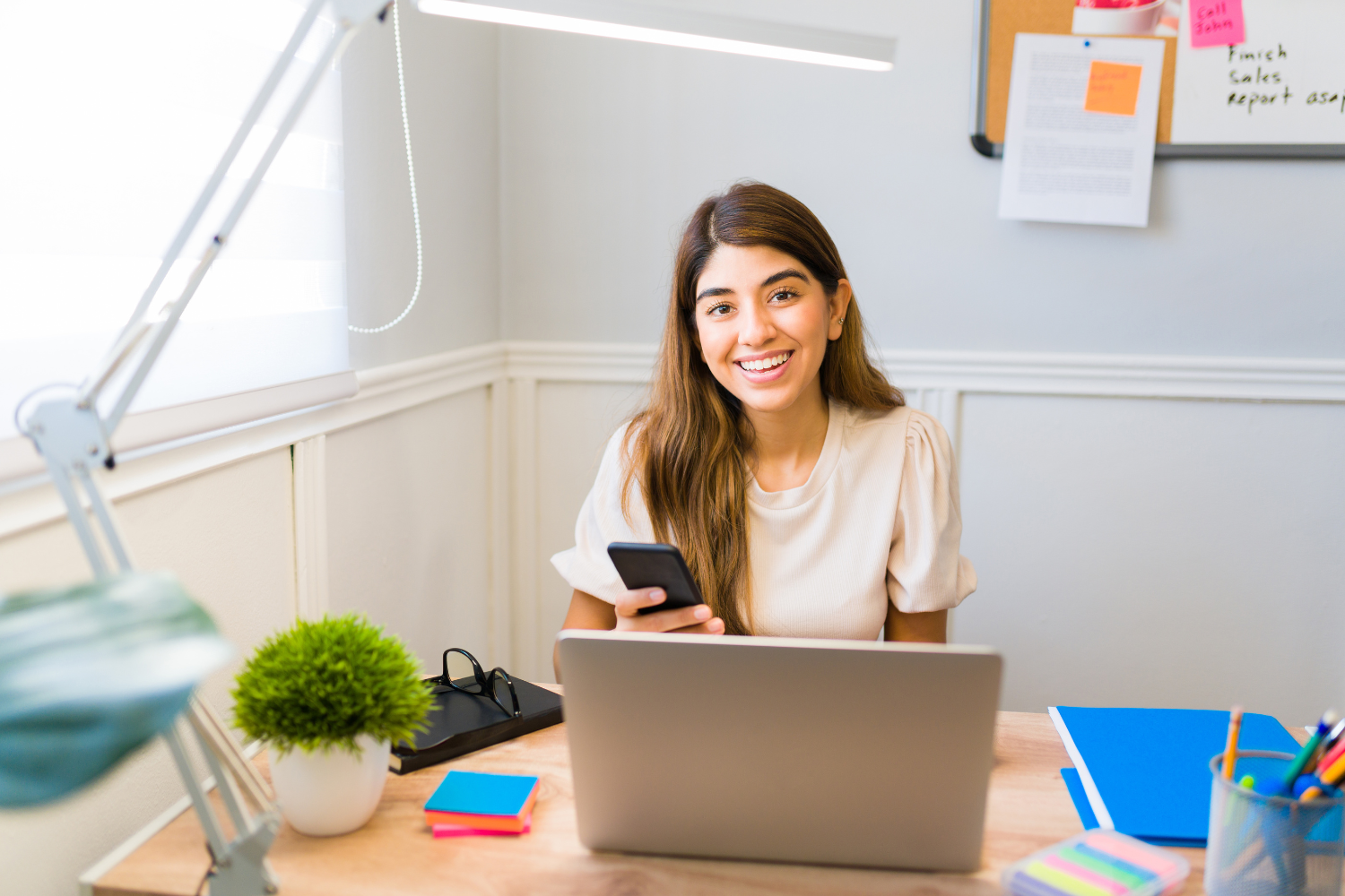 A virtual assistant performing services