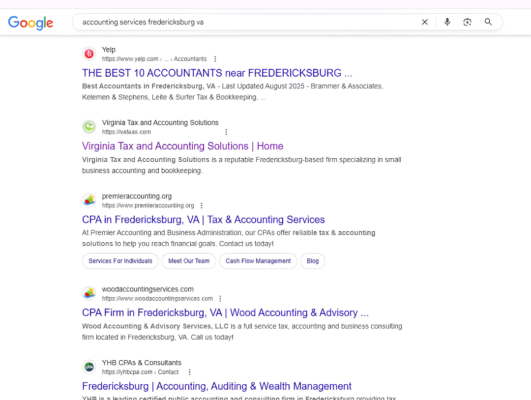 search engine result pages visibilty