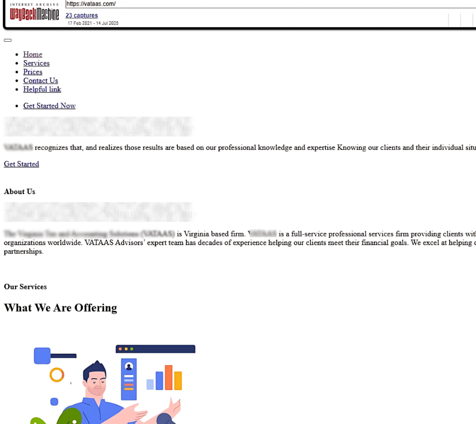 previous website lacking website optimisation