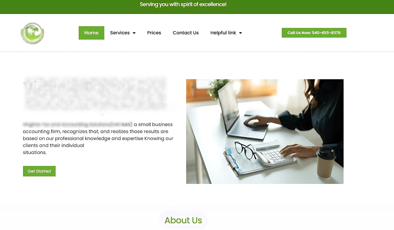 modern and new website after website optimization services were performed